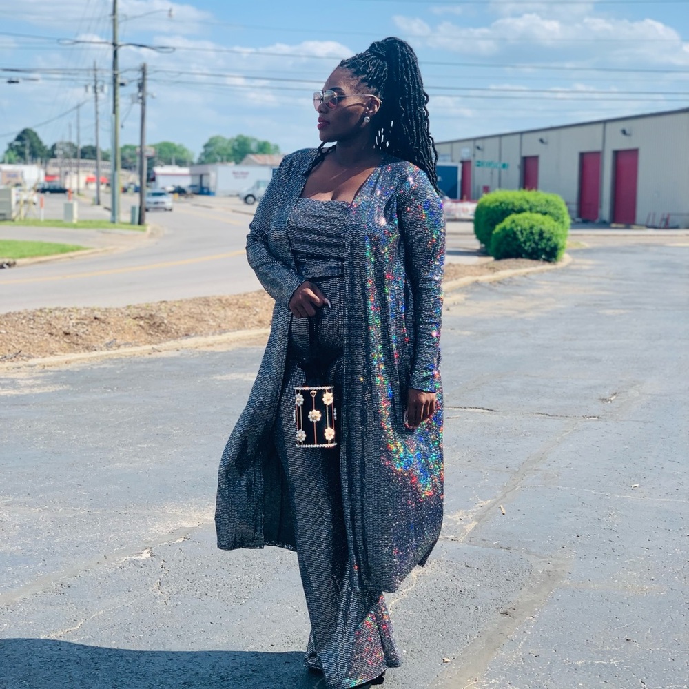 PLUS SIZE 3 pc Palazzo Pant Set